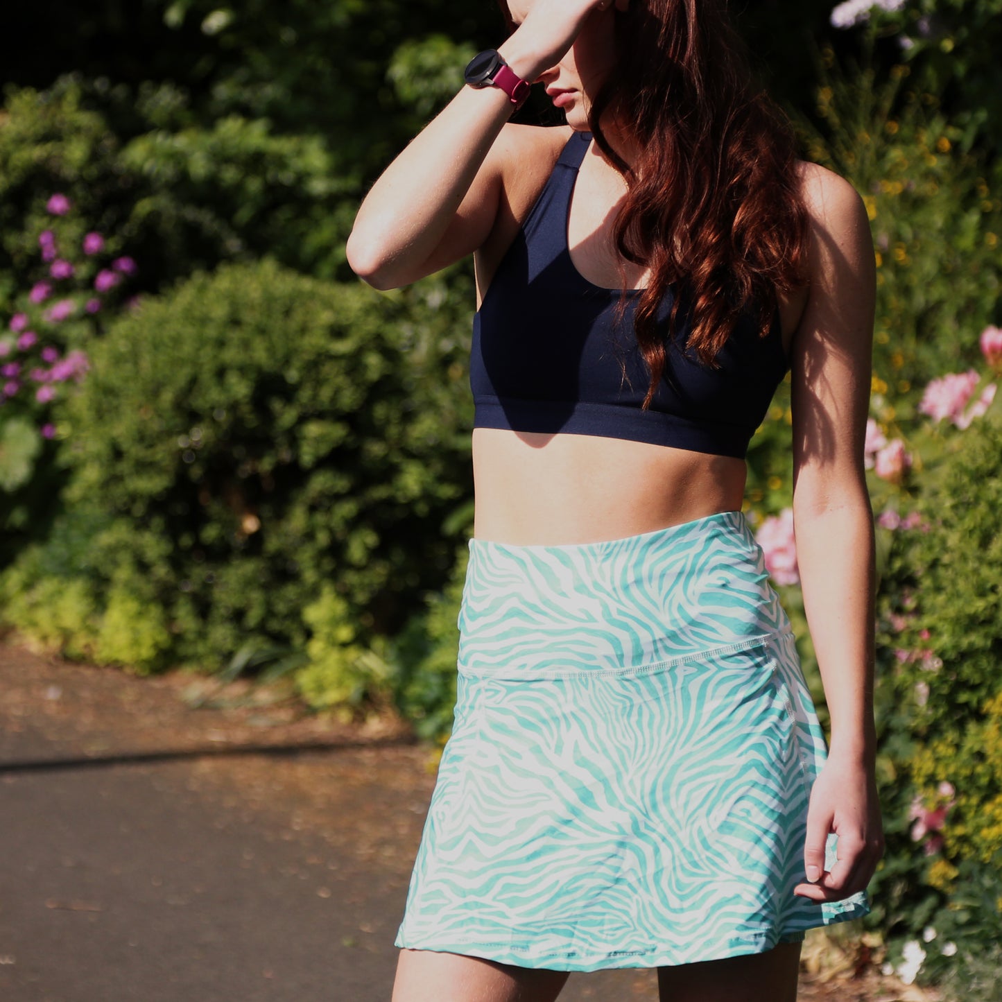 Minty Zebra Skort