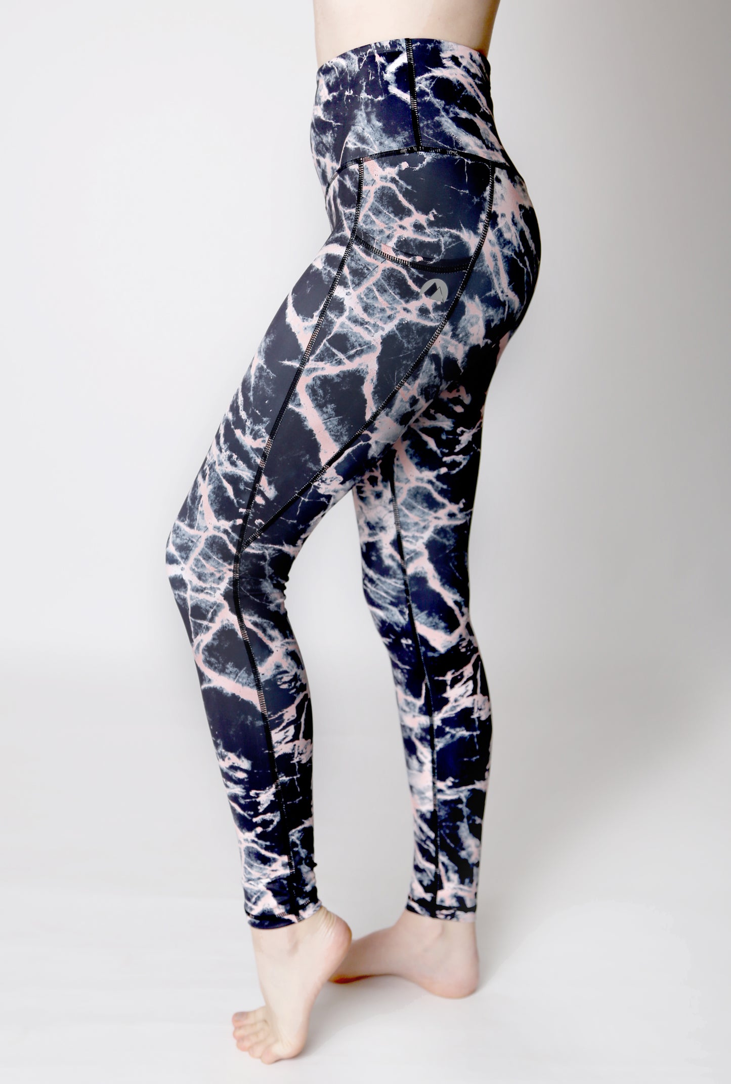 Blush Marble Full Length Activewear Leggings - koko+kind