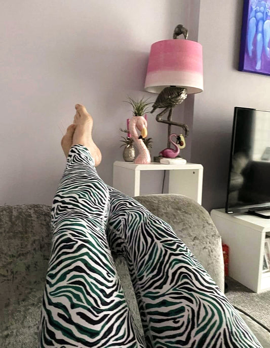 Green Zebra Full Length Leggings