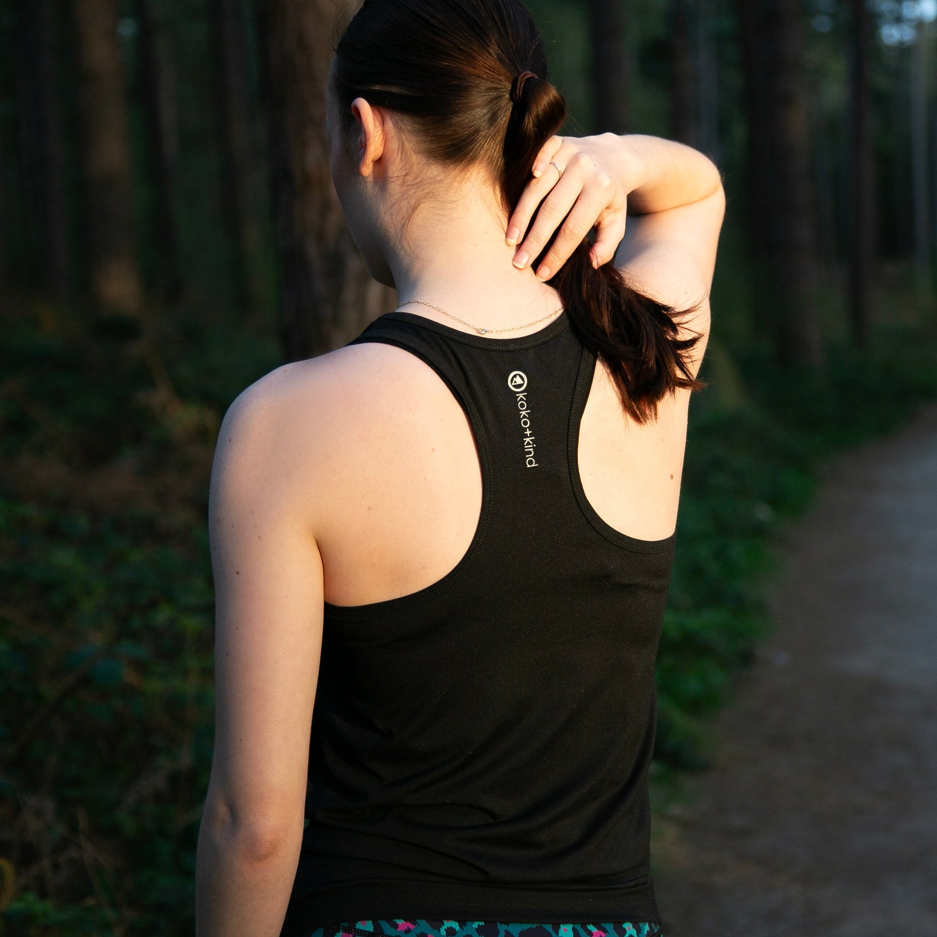 Black Performance Sports Vest - koko+kind Running Uk