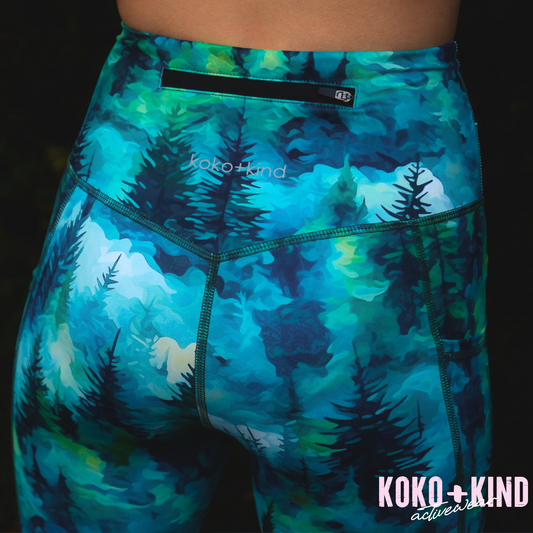 Sherwood Full Length Leggings - koko+kind Running Uk CHRISTMAS PRINT