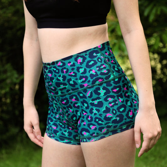 Garden Leopard - Short Shorts - koko+kind Running Uk