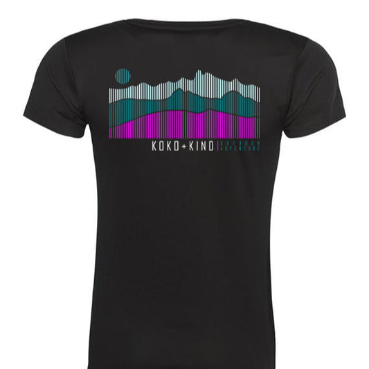 Black Adventure Tee - koko+kind Running Uk