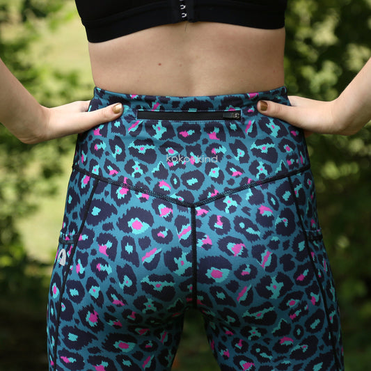 Teal and Pink Running Shorts