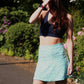 Minty Zebra Skort