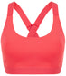 Hot Coral Cross Back Bra - koko+kind Running Uk