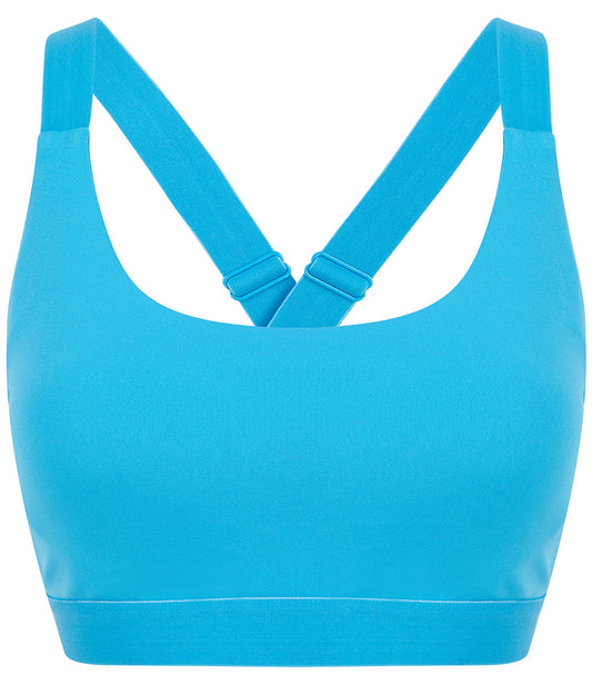 Surf Blue Cross Back Bra - koko+kind Running Uk