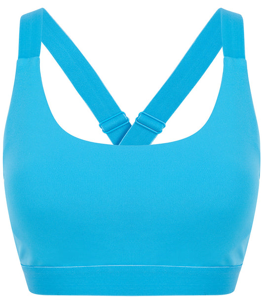 Surf Blue Cross Back Bra - koko+kind Running Uk