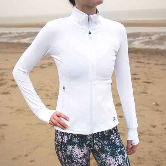 Classic Run Jacket - White - koko+kind Running Uk