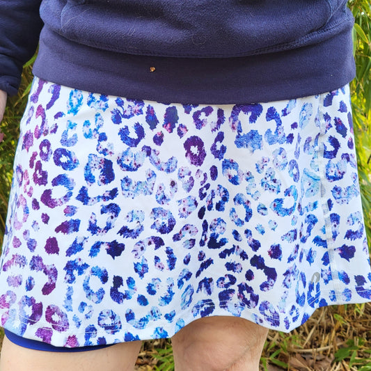 Blue Leopard Skort - koko+kind Running Uk