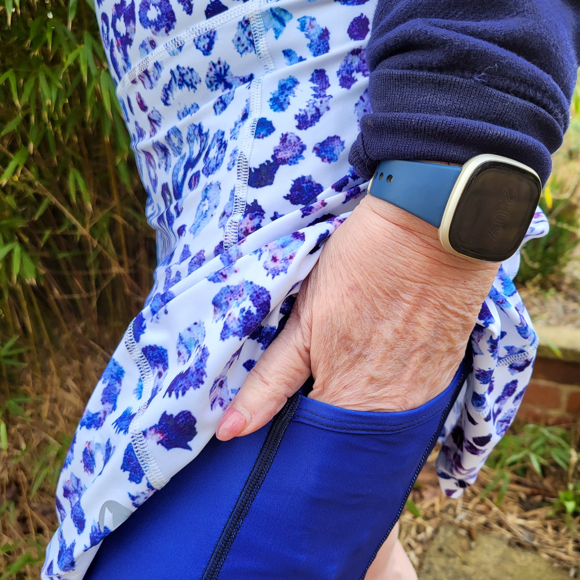 Blue Leopard Skort - koko+kind Running Uk