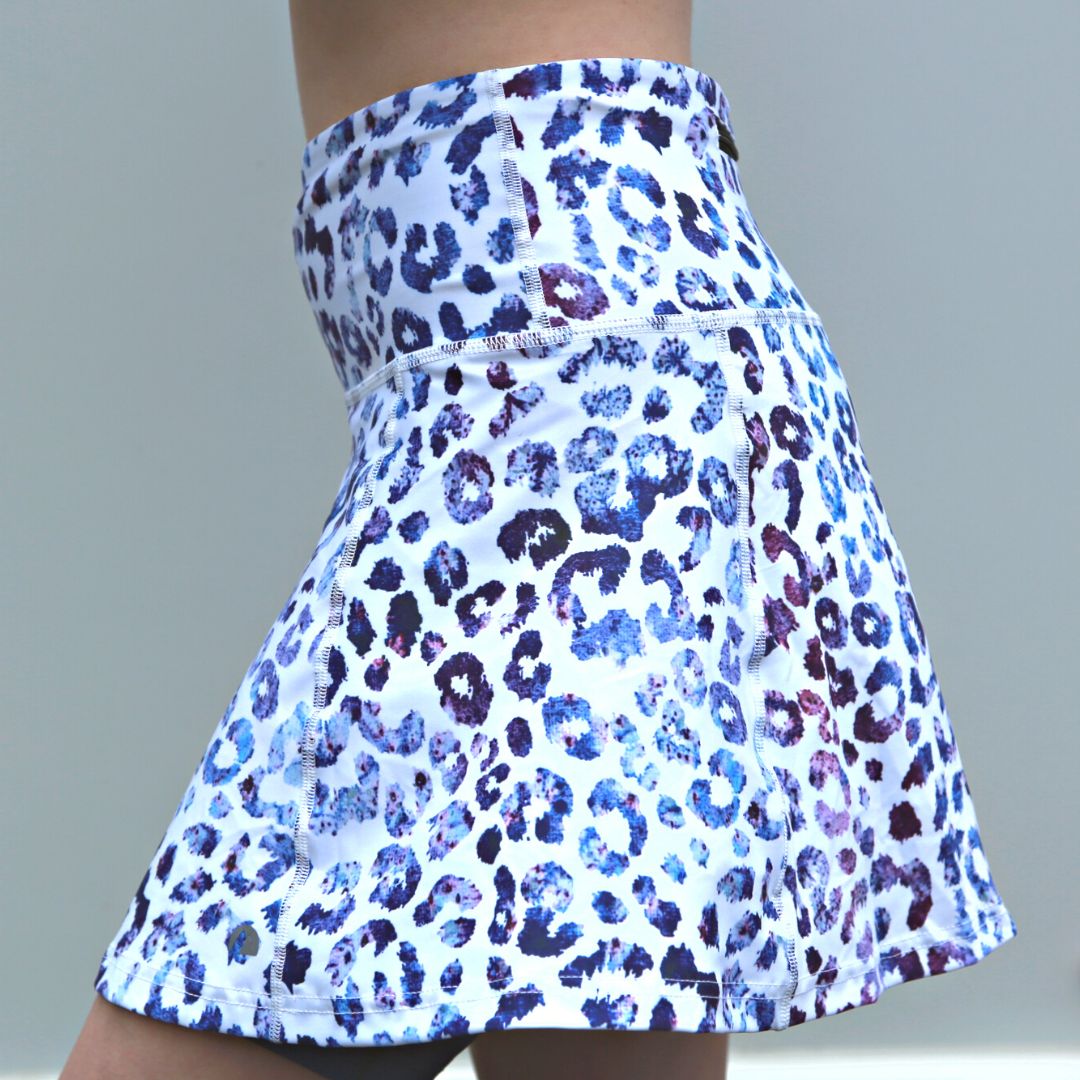 Blue Leopard Skort - koko+kind Running Uk