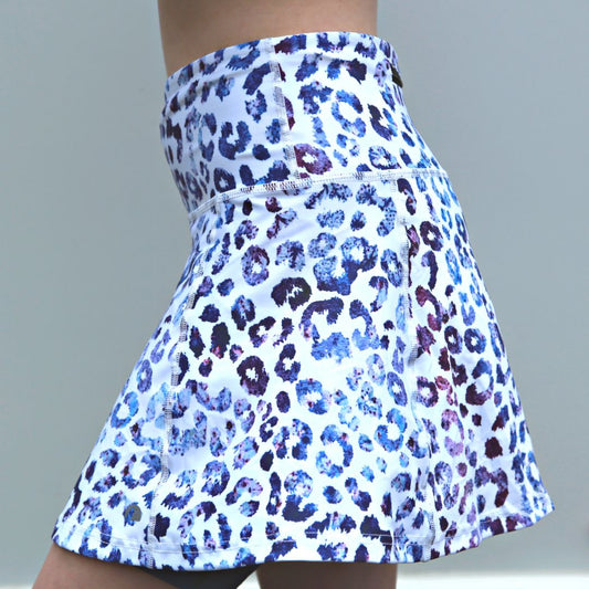 Blue Leopard Skort - koko+kind Running Uk