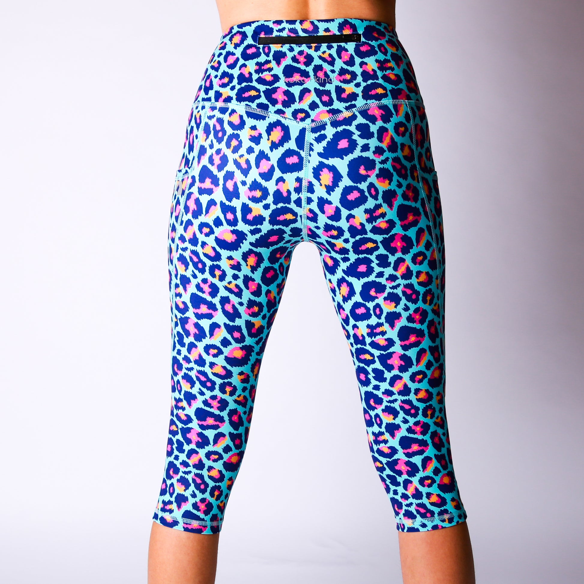 Blue Leopard Print Activewear