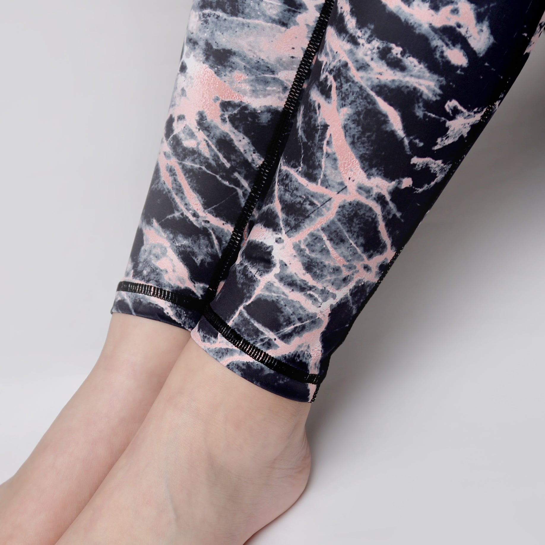 Blush Marble Full Length Activewear Leggings - koko+kind